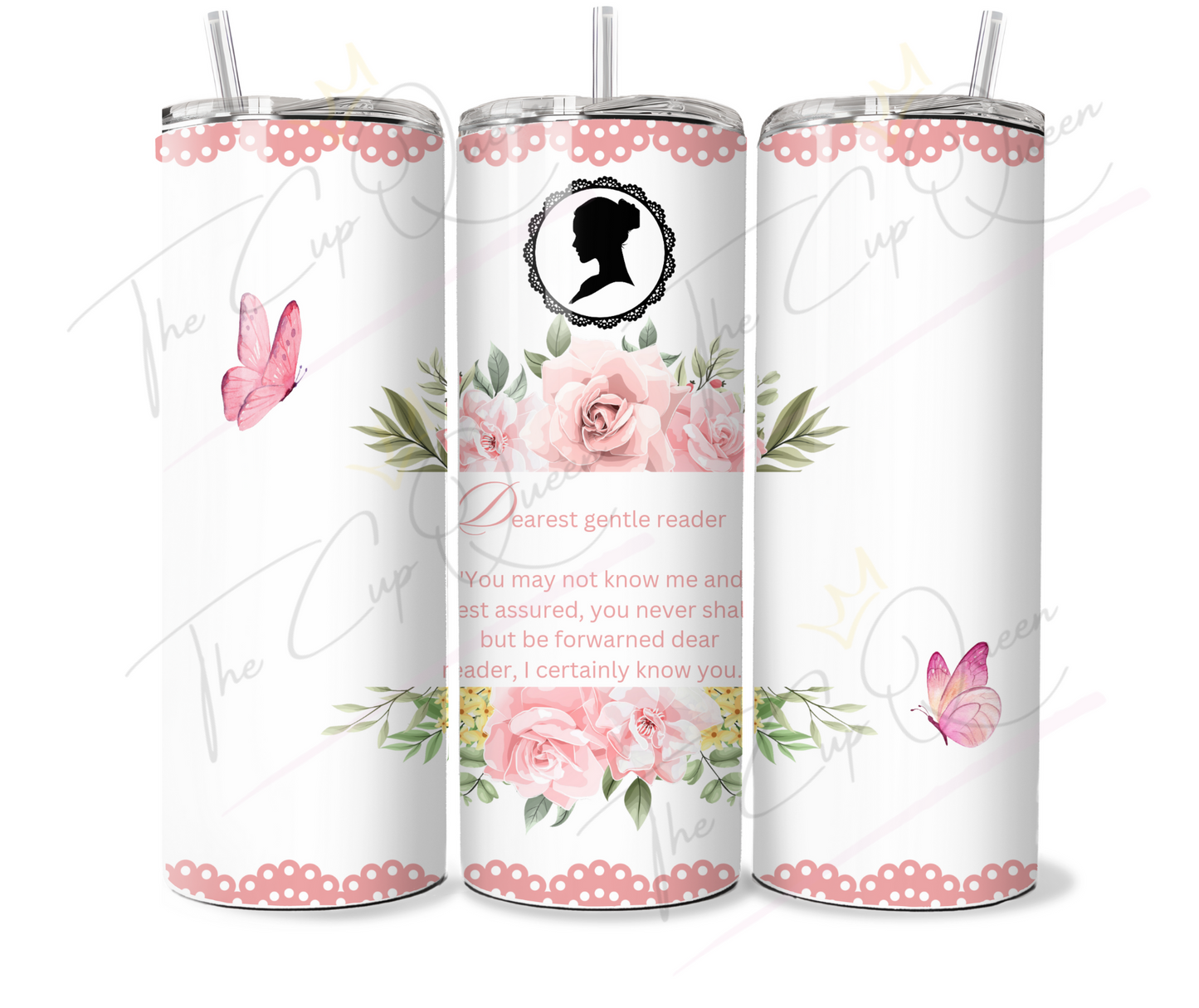 DIGITAL 20oz Lady Inspired Pink Tumbler PNG Download