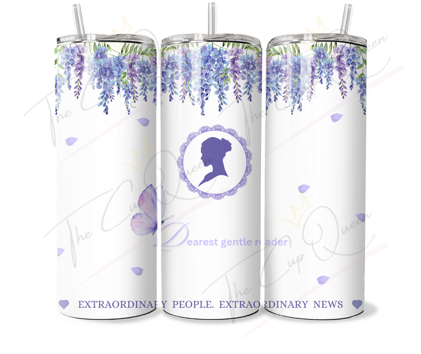 DIGITAL 20oz Lady Inspired White Tumbler PNG Download