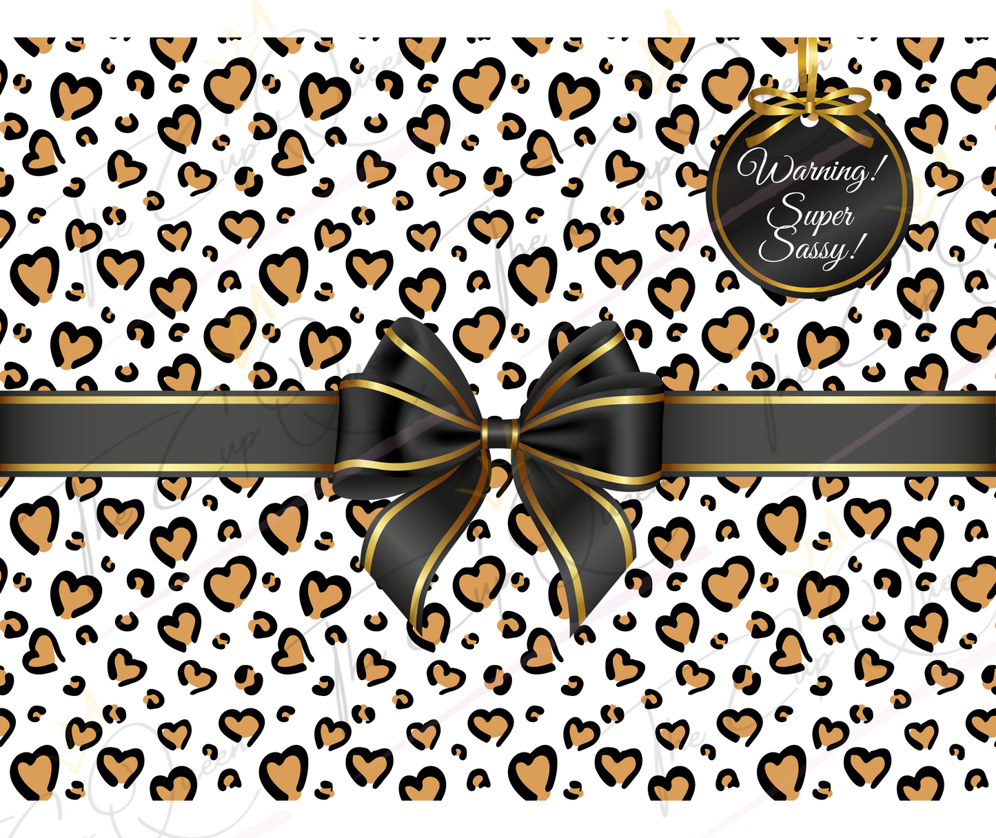 DIGITAL 20oz Leopard Love Tumbler PNG Download