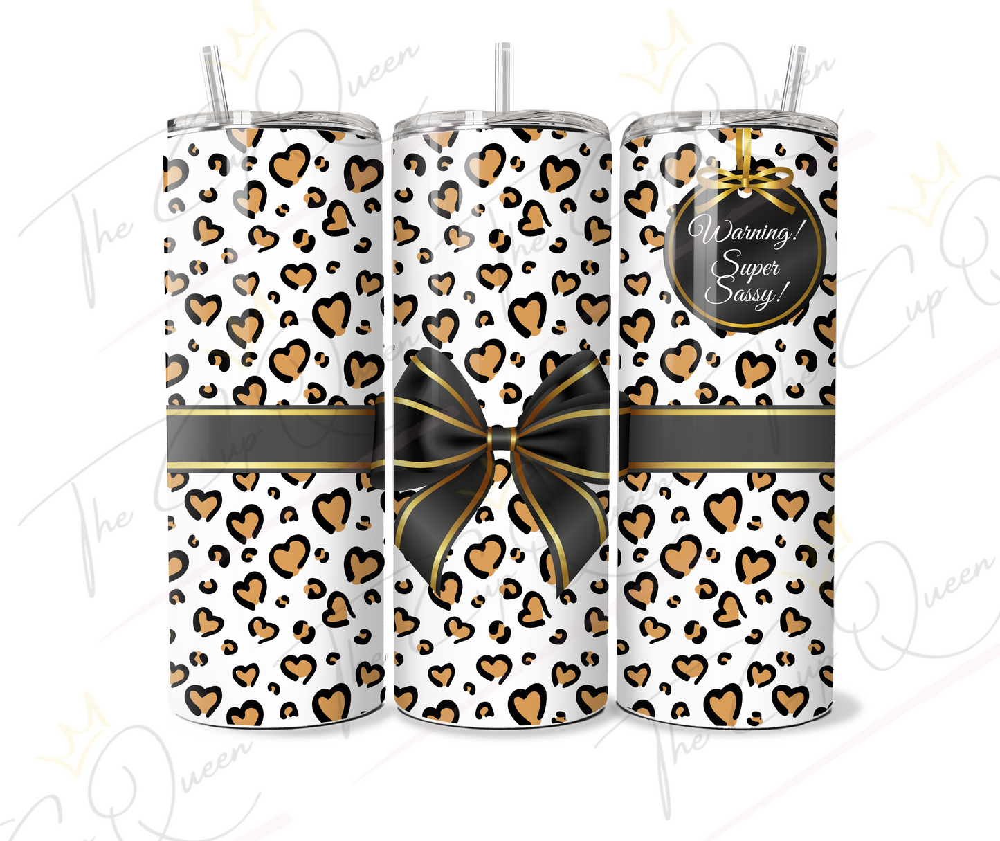 DIGITAL 20oz Leopard Love Tumbler PNG Download