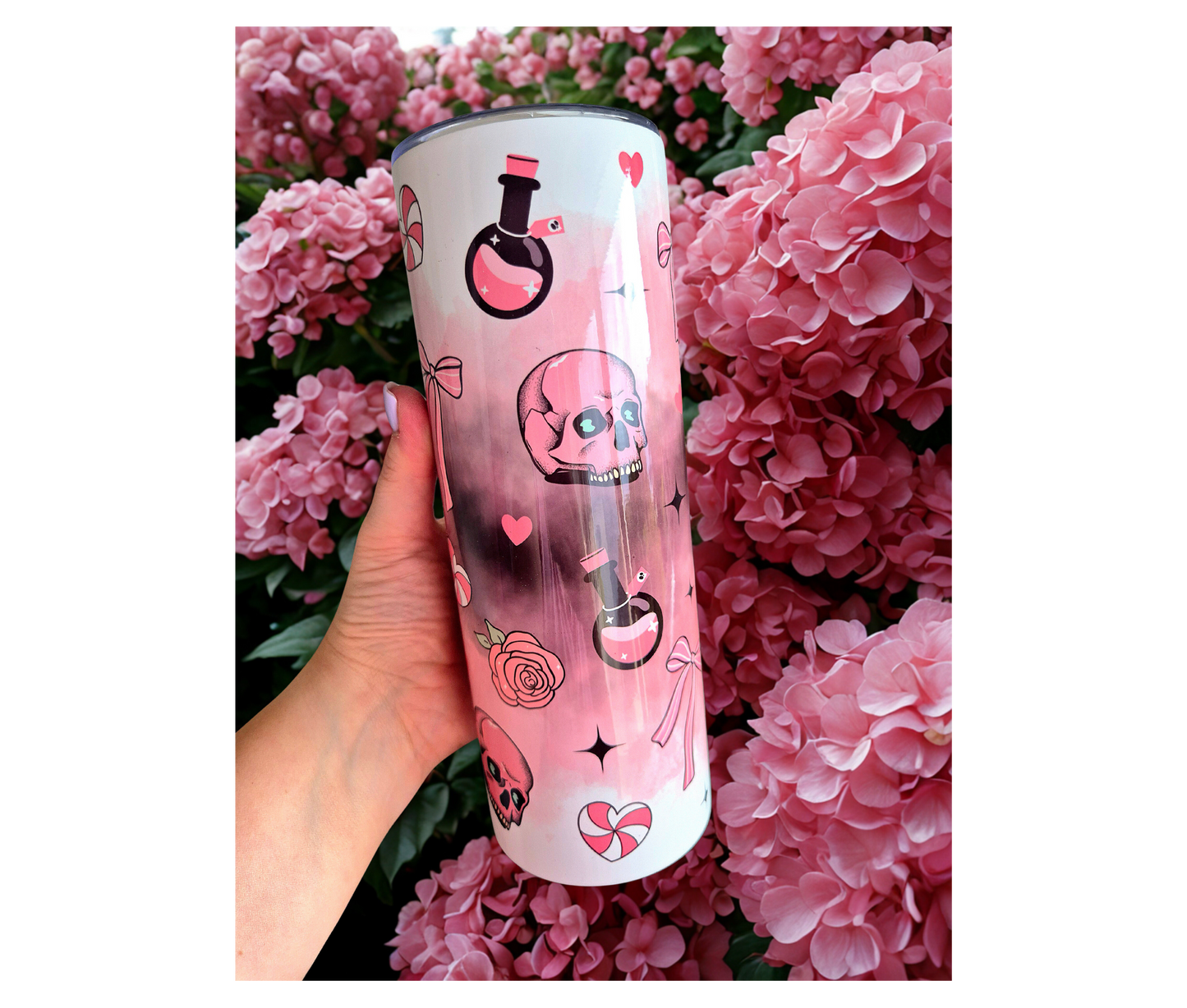 Pink Skull Tumbler