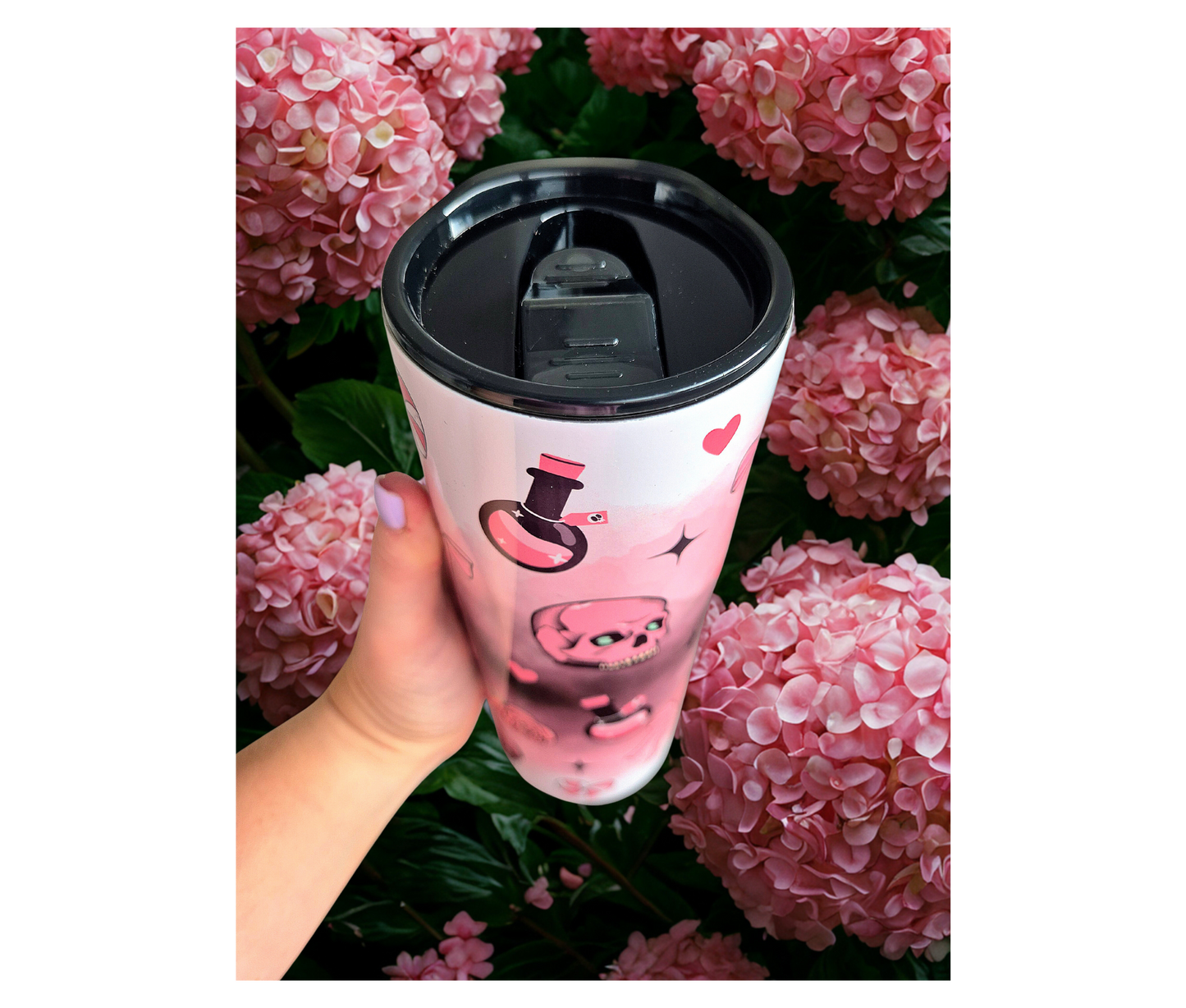 Pink Skull Tumbler