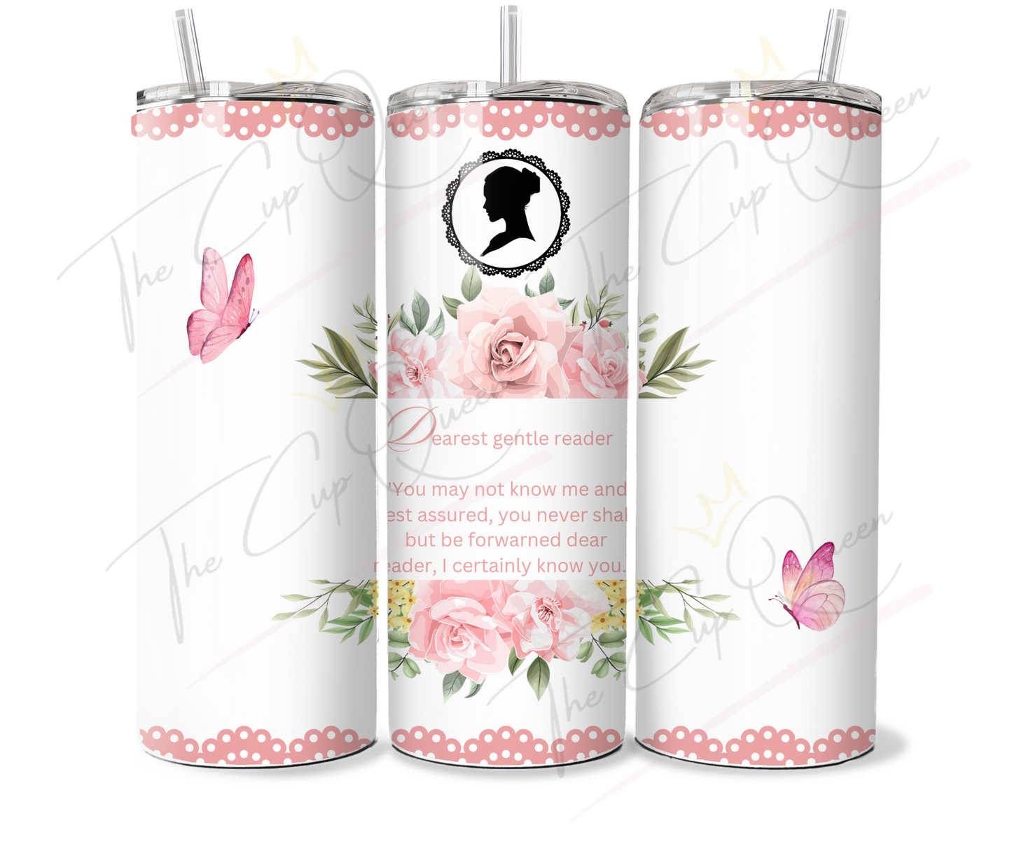 DIGITAL 20oz Bridgerton Inspired Pink Tumbler PNG Download