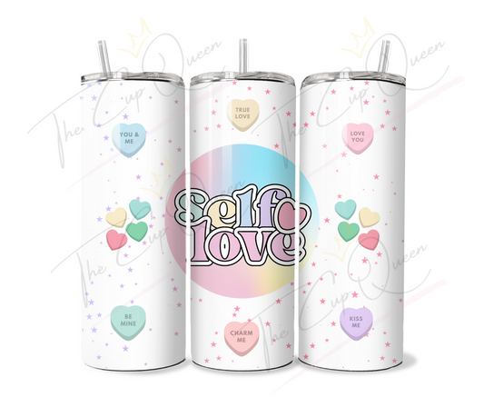 DIGITAL 20oz Self Love Tumbler PNG Download