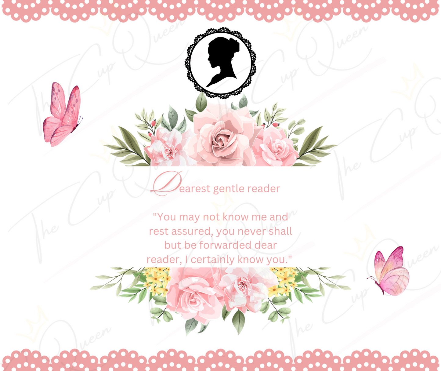 DIGITAL 20oz Lady Inspired Pink Tumbler PNG Download