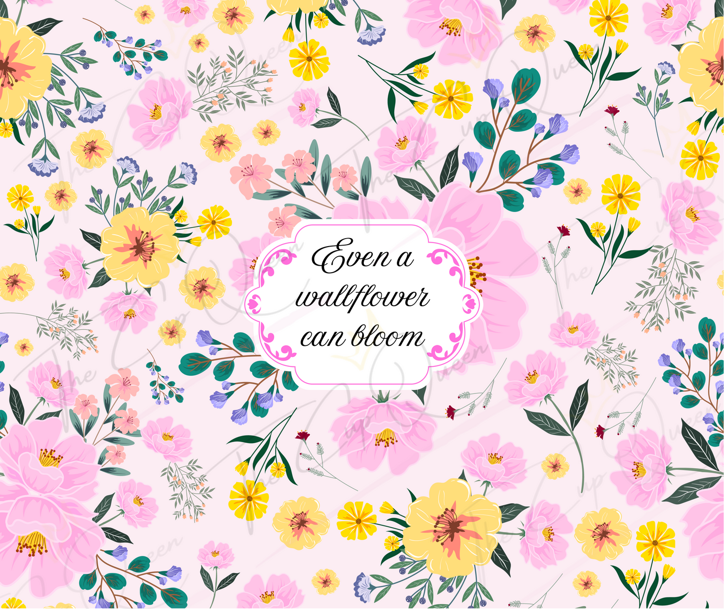 DIGITAL 20oz Lady Inspired Wallflower Tumbler PNG Download