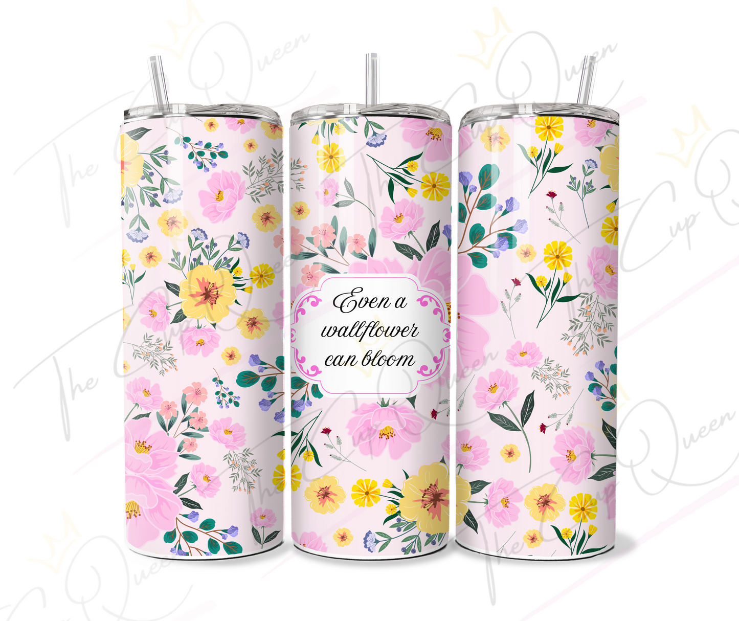 DIGITAL 20oz Lady Inspired Wallflower Tumbler PNG Download
