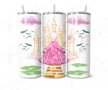 DIGITAL 20oz Pink Good Witch Tumbler PNG Download